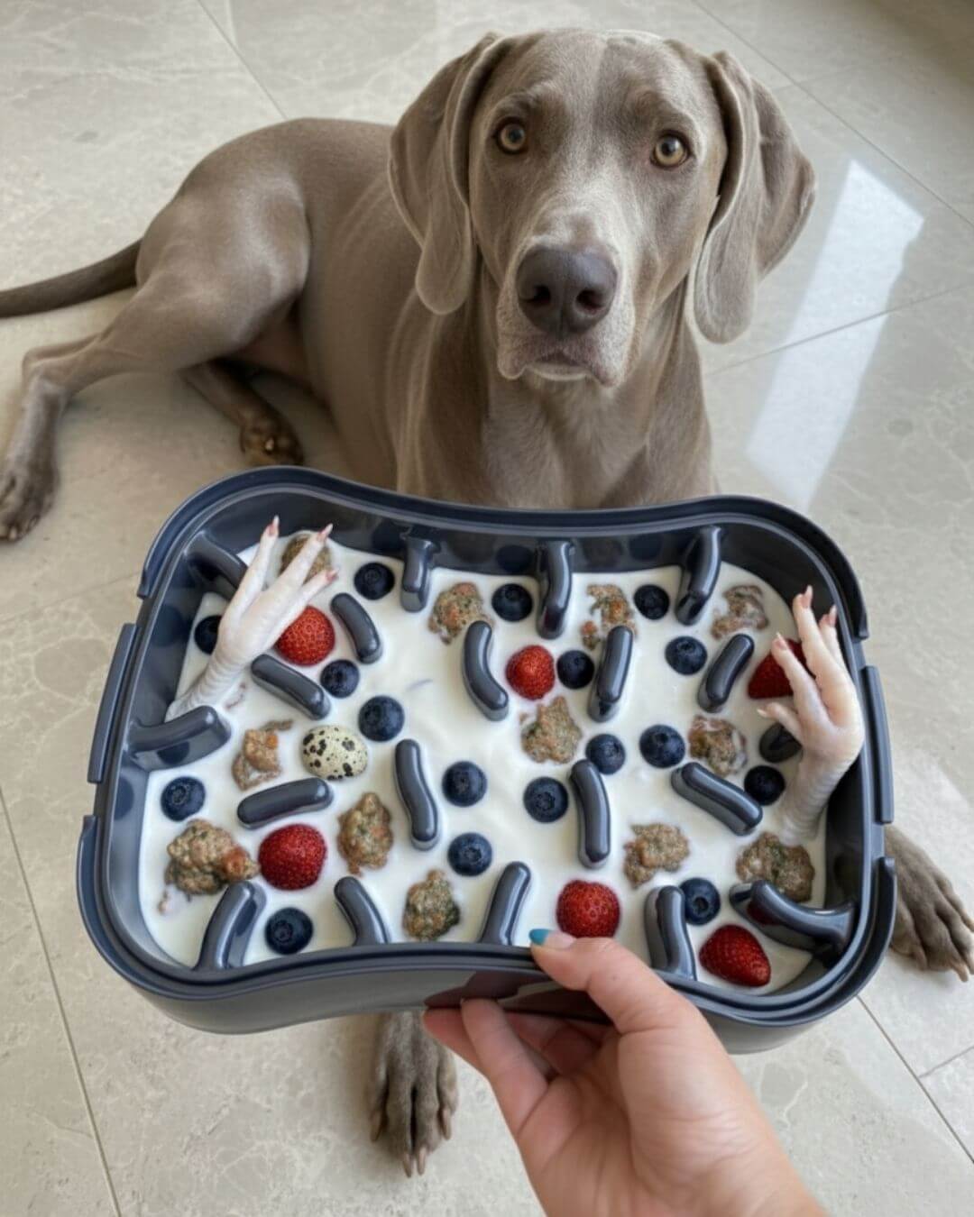 Super Feedy Slow Feeder Dog Bowl