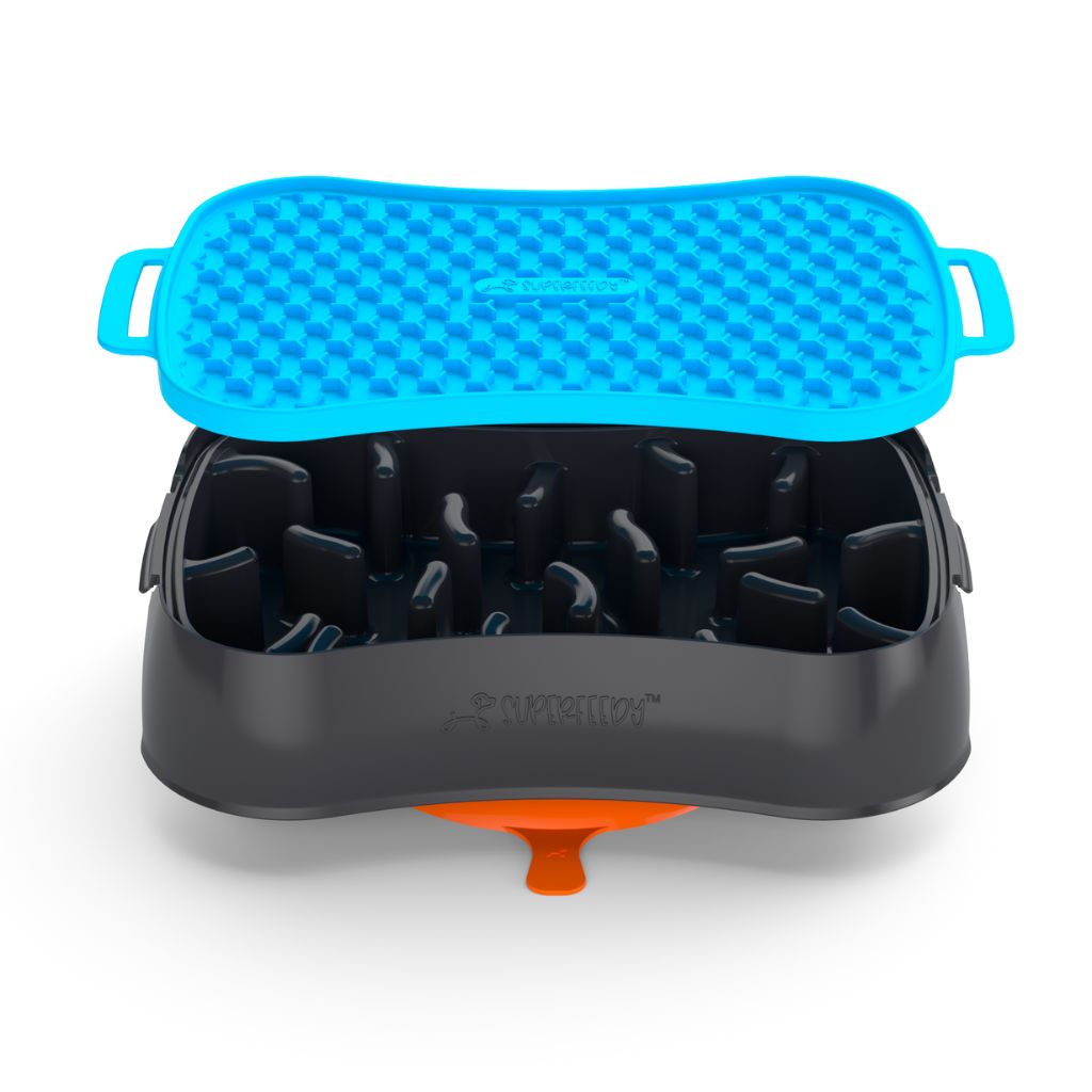 The Ultimate, Versatile 4-in-1 Slow Feeder Dog Bowl