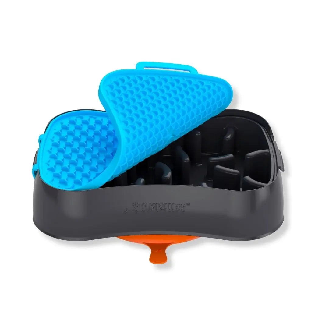 Super Feedy 4-in-1 Slow Feeder Dog Bowl System Super Feedy