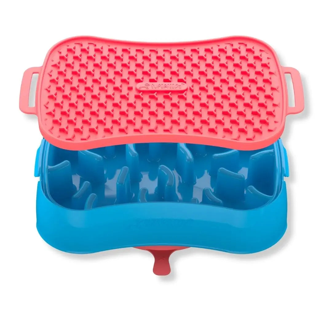 Super Feedy 4-in-1 Slow Feeder Dog Bowl System Super Feedy