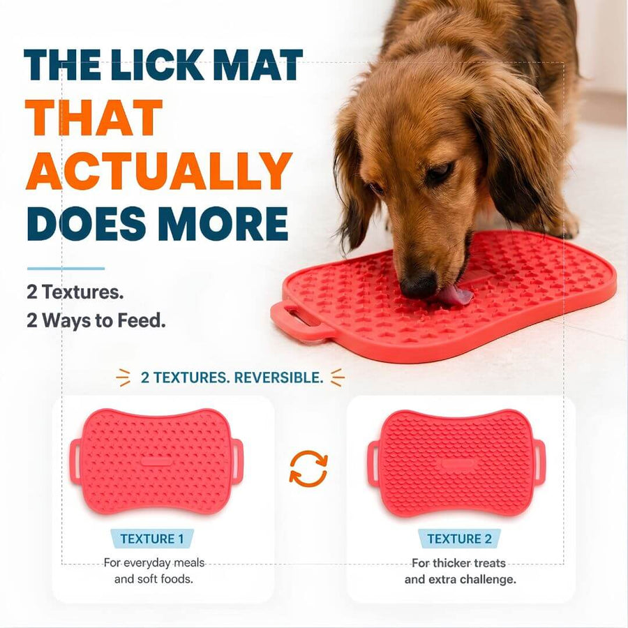 Reversible Dog Lick Mat for Small Dogs | Super Feedy