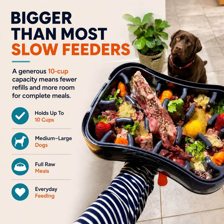 Slow Feeder Dog Bowl | Super Feedy