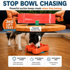 Close-up of the Super Feedy slow feeder bowl's suction base gripping the floor