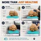 Super Feedy reversible lick mat used for dog enrichment during bathing, grooming, travel and vet visits