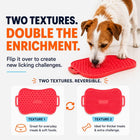 Super Feedy reversible lick mat with two textured sides for dog enrichment and licking challenges