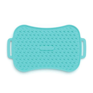 Super Feedy small reversible lick mat in teal with textured surface for dog enrichment