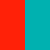 Warm Ocean Red Bowl with Teal Lickmat